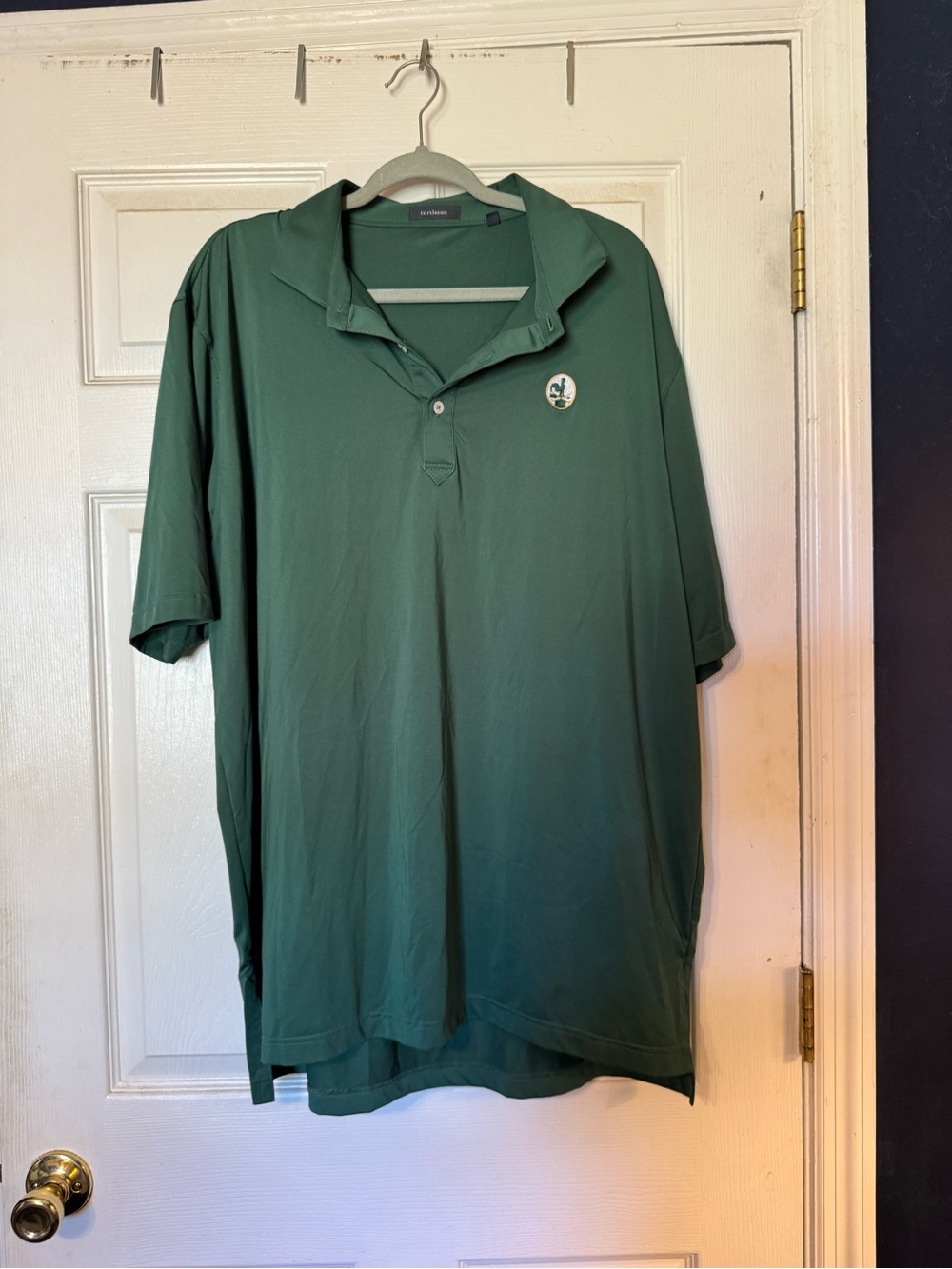 Turtleson Polo Shirt in Forest Green with rooster Logo